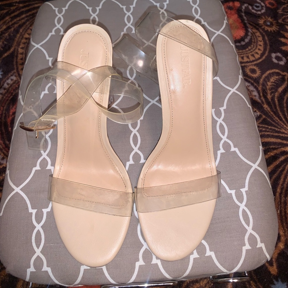 Transparent heels size 7.5